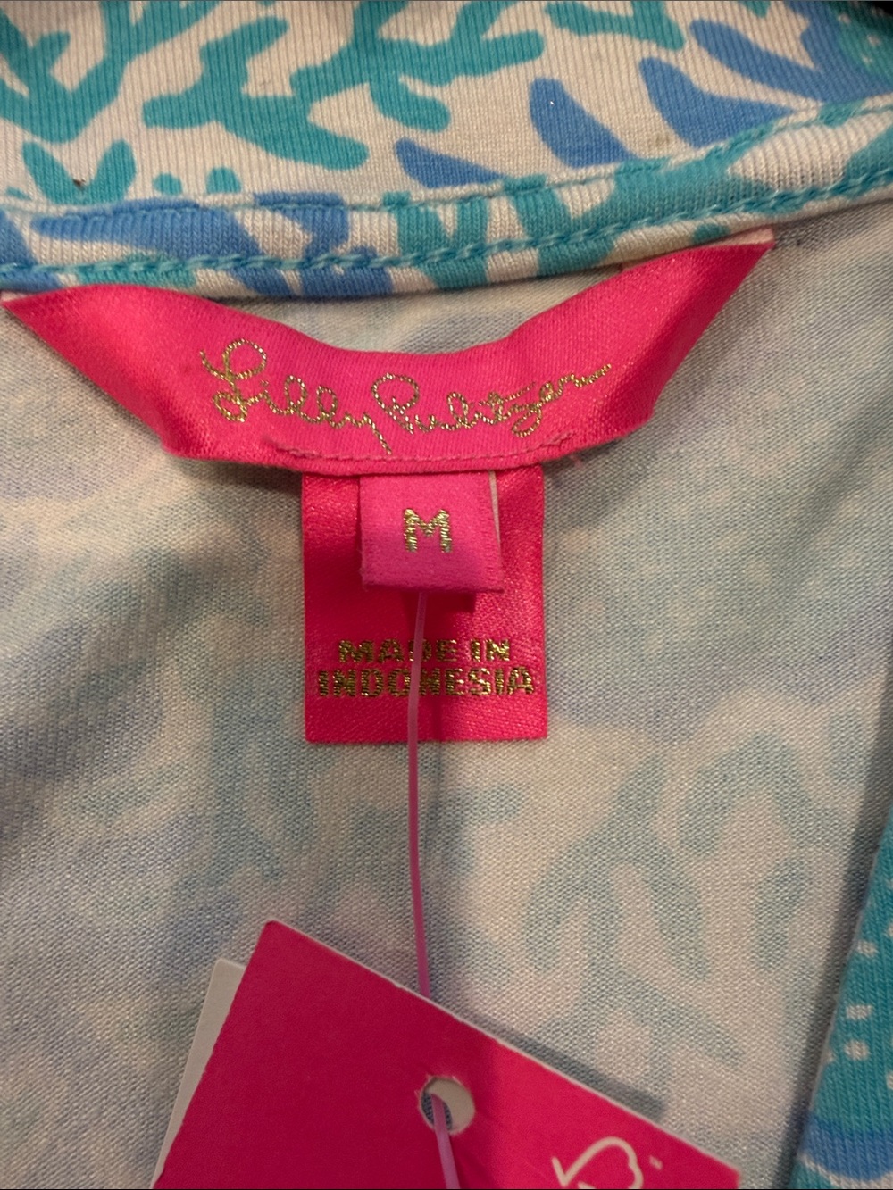 Lilly Pulitzer Wrap romper in Aqua & Blue Print - Women - Picture 3 of 4